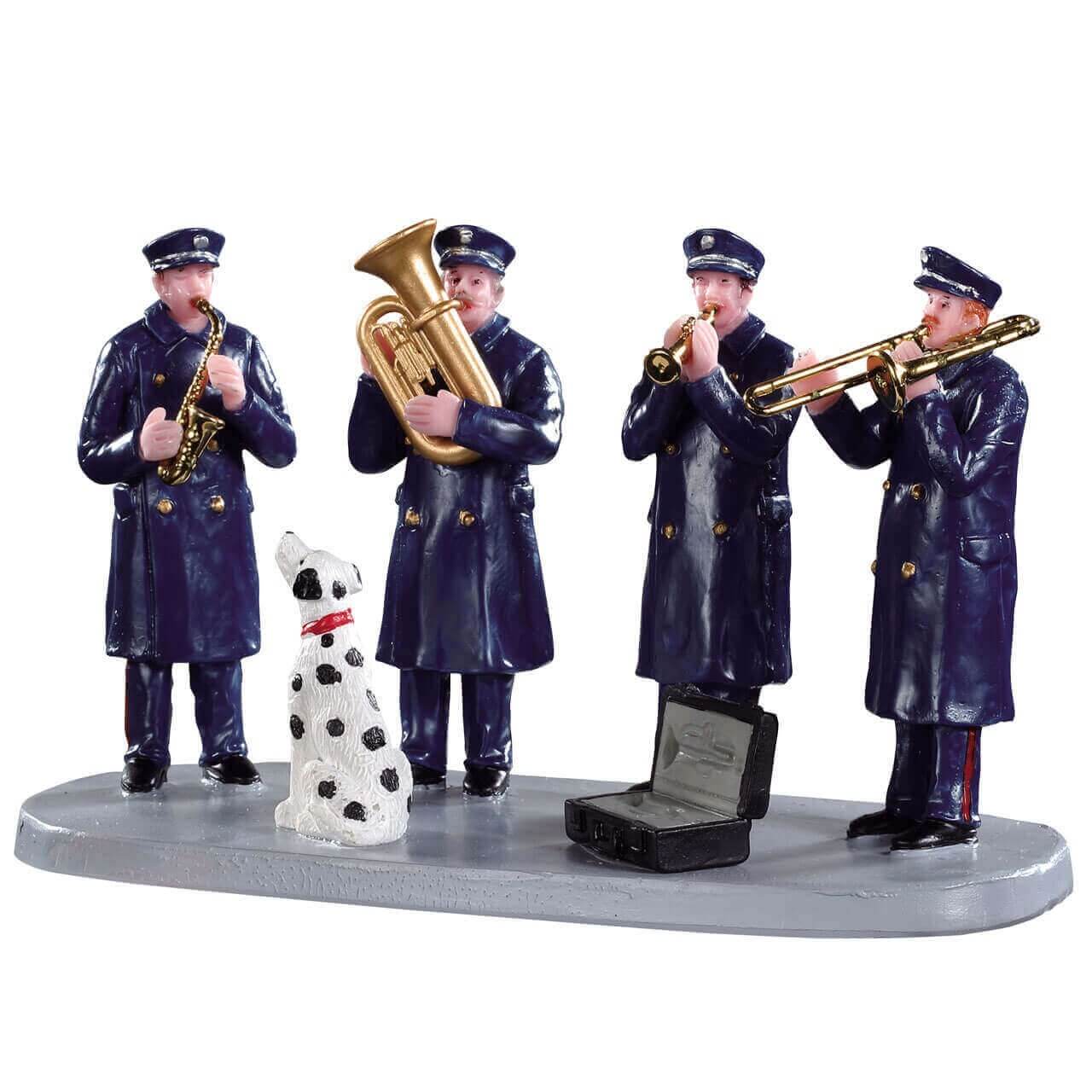 Статуэтка «Музыкальная группа пожарников»